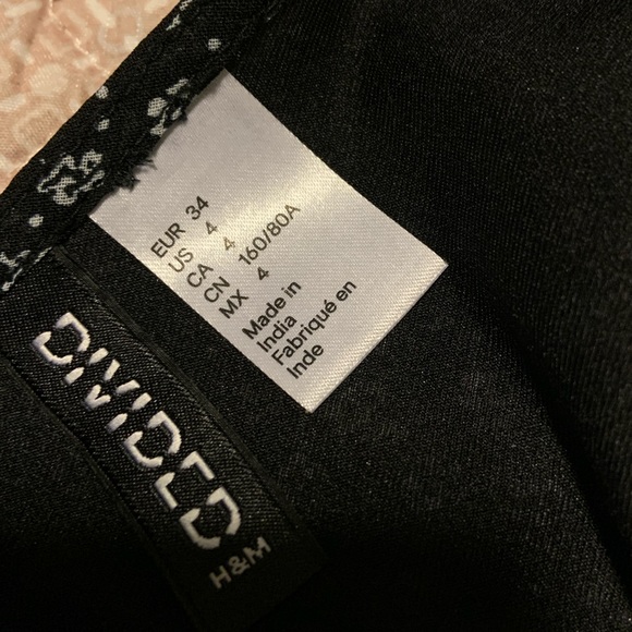 Divided by H&M Black with White Design Tank Dress - Picture 2 of 2